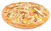 Alfredo Chicken Pizza · Tender chicken strips, crispy bacon, Parmesan, our signature gourmet cheese blend and creamy...