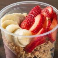 Swamis Bowl · Simple, but so refreshing. The base is organic açai topped with blueberry flaxseed granola, ...