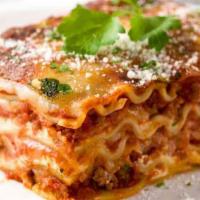 Meat Lasagna · Homemade meat lasagna.