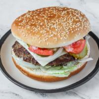 1. Cheeseburger · Hamburger topped with cheese and bacon.