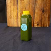 The Green Mile Juice · Kale, apple, lemon, and sweetened with agave nectar.