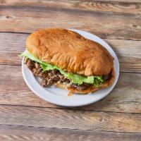Torta Steak · Mexican sandwich served with lettuce, tomato and guacamole.