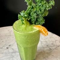 New Year New Me Smoothie · Your choice of milk blended with bananas, oranges, ginger, baby kale and a dash of maple syr...
