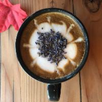 Lavender Latte  · Latte made with dried lavender flowers and a touch of honey, made with your choice of steame...
