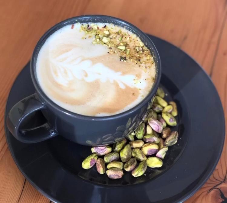 Pistachio Latte · Rich and full of flavor! Made with espresso and your choice of milk. A unique treat for your taste buds. 