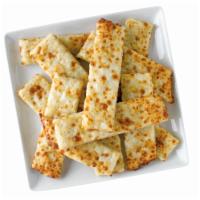 12 Cheesesticks · Fresh dough covered in garlic sauce and topped with mozzarella.