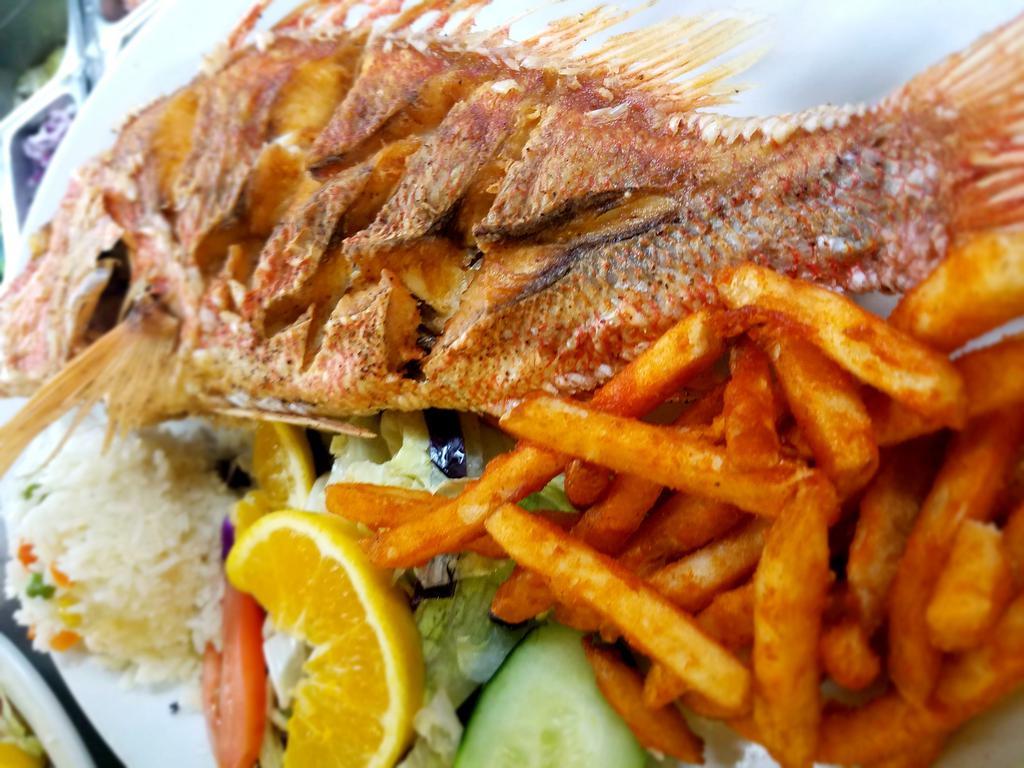 Pescado Frito Entreo · Whole fried fish of your choice. 
