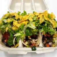 Tacos · 3 soft shell tacos with your choice of fillings! 