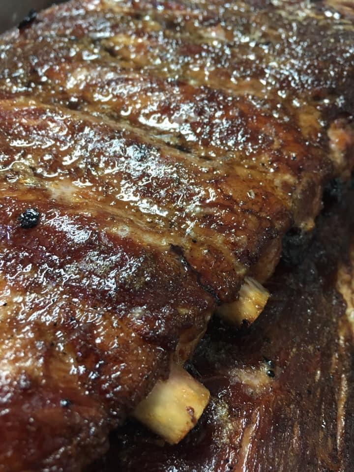 Big D Ribs  · Flavorful, tender, slow-smoked pork spare ribs, flawlessly seasoned with Big Dave's signature dry rub and sauce.