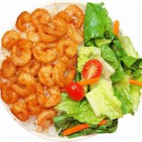 9. Grilled Shrimp Rice Bowl · Glazed with special teriyaki or spicy sauce over shrimp on rice, served with salad.