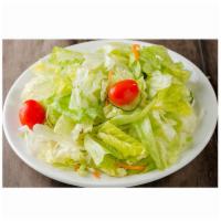 Garden Salad · Iceberg lettuce, carrots and grape tomato.