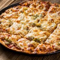The Godfather Pizza · Gourmet Italian sausage, fresh garlic, onion, and Rosati's hot giardiniera.