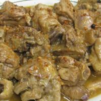 Chicken Adobo · Stew of chicken with flavors of garlic, vinegar and soy sauce