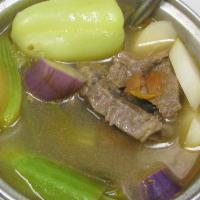 Beef Sinigang · Tamarind base soup with selected vegetables 