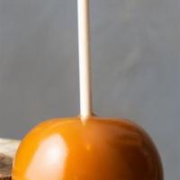 Plain Caramel Apple · Top seller. We take a large, fresh granny smith apple and dip it in nothing but thick, bubbl...