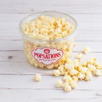 White Cheddar Popcorn · Clear tub. Our air-popped popcorn generously coated with a blend of white cheddar cheese fla...