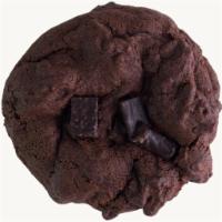 Double Chocolate Cookie · A chocolate cookie with chocolate chips.