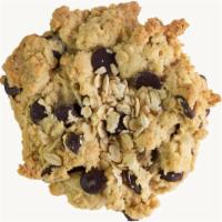 The Yummy Cookie · Made with a vanilla oatmeal dough and chocolate chips in every bite.