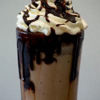 Brownie Milkshake · A milkshake with a brownie blended into it!