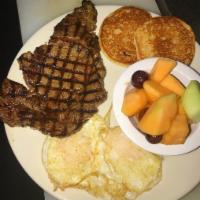 8 oz. Steak and Eggs Breakfast · 
