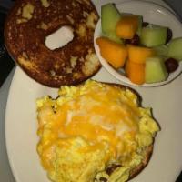 Eggwich Sandwich Breakfast · Egg, cheese and a sausage patty on English muffin or bagel.