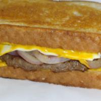 Old Fashion Melt Burger · 1/4 lb., grill onion, mustard, cheese on sourdough bread.