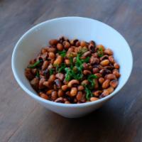 Black Eyed Peas · no pork, just herbs are used to flavor our black eyed peas