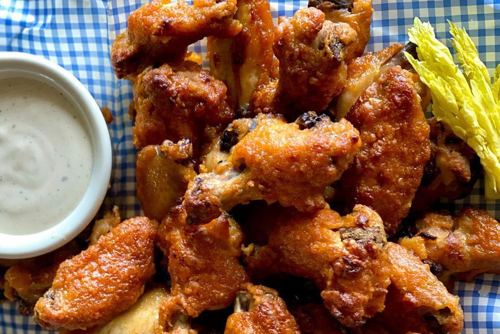 Marina’s wings: (pre-Order) · Marinated in garlic our special seasonings and Teriyaki sauce, Pre order 1 hour at least. it does takes time to cook. (6 Pieces)
