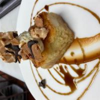 St. Louis Style Butter Cake · Bourbon washed brown butter caramel, white chocolate mousse, fitz's root beer reduction, cru...