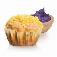 Ensaymada Ube · 6 pieces. Sweet brioche with sweet purple yam filling topped with creamed butter and sugar, ...