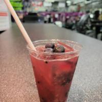 Berry Spritz · Blueberries, blackberries, strawberries, coconut water, seltzer. Choice of sweetener. 