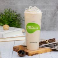 Fresh Brewed Oolong Tea with Milk · Choice of ice level.