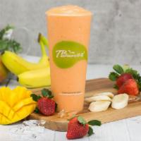 Mango, Strawberry and Banana Smoothie · Choice of sugar level.