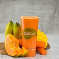 F. Summer Dream Smoothie 夏日风情 · Papaya, carrot, mango, orange, and banana. 木瓜，胡萝卜，芒果，柳橙，香蕉