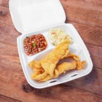 Fried Fish · Choose from Whiting or Catfish, includes choice of  2 sides.