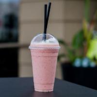La Jolla Midday Smoothie · Vanilla yogurt, orange juice, banana, and strawberries.