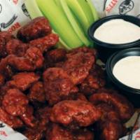 Boneless Wings · Rosati's wings are tossed in the sauce of your choice , side of dipping sauce & celery stick...