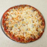 Cheese and Sausage Pizza · 