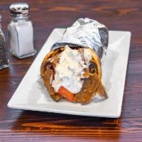 Gyro in Pita · Gyro, tomato, onion, and tzatziki. Make tzatziki on the side by request. Add sides for an ad...