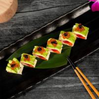Sashimi Roll · They say no one eats carbs in LA so we made a roll filled with your favorite sashimi (tuna, ...