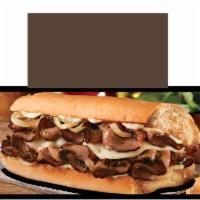 Peppercorn Steak · Angus Steak with provolone, sauteed onions, and peppercorn sauce