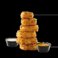 The O-ring Shorty® · Six crispy onion rings served with Campfire
Mayo and ranch.
