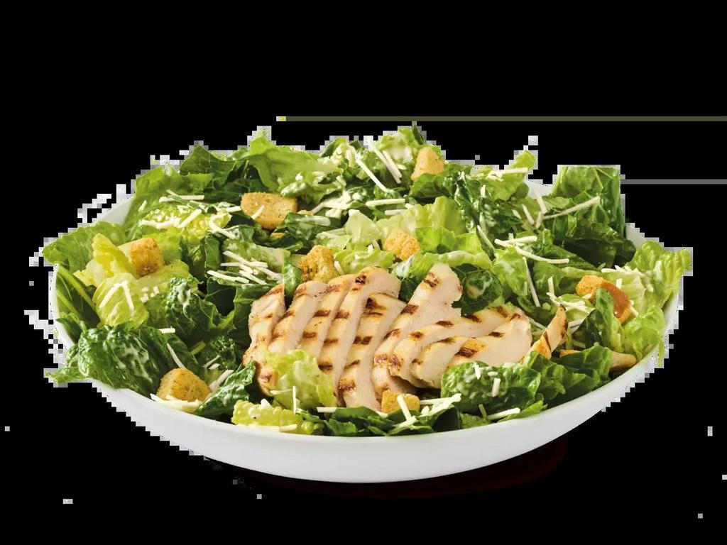 Mighty Caesar Salad · Grilled chicken breast, romaine lettuce, croutons and
shredded Parmesan with Caesar dressing.