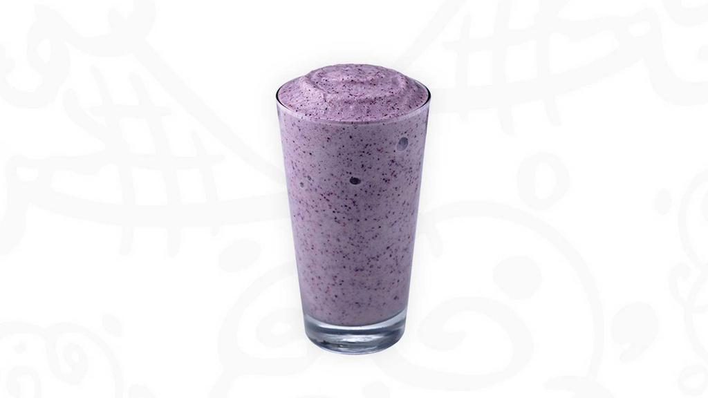 Blueberry Banana Smoothie · The dictionary defines ‘Blueberry’ as an “Edible berry of any of several North American plants (genus Vaccinium).” Whatever. I define them as awesome, tasty, and I want some.