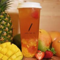Supreme Fruit Tea · Mango, pineapple, grapefruit, passion fruit and jasmine tea.