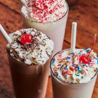 Make Your Own Shake · Choose your favorite ice cream flavor, with your favorite mix-ins, and whipped cream is opti...