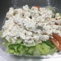 Chicken Salad Salad · Chicken mixed with mayonnaise and seasoning.