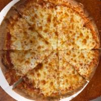 Cheese Pizza · Savory pie with a dough base topped with sauce and cheese. 