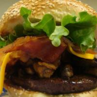 Bacon Cheeseburger  · All-natural, charbroiled, 100% Black Angus beef, 80/20 1/3 pound patty comes with, our signa...