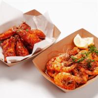 Seafood & Wing Combo l $2 OFF · *Feeds 2-3 People* Choice of Seafood & Jumbo size crunch chicken wings or boneless wings
